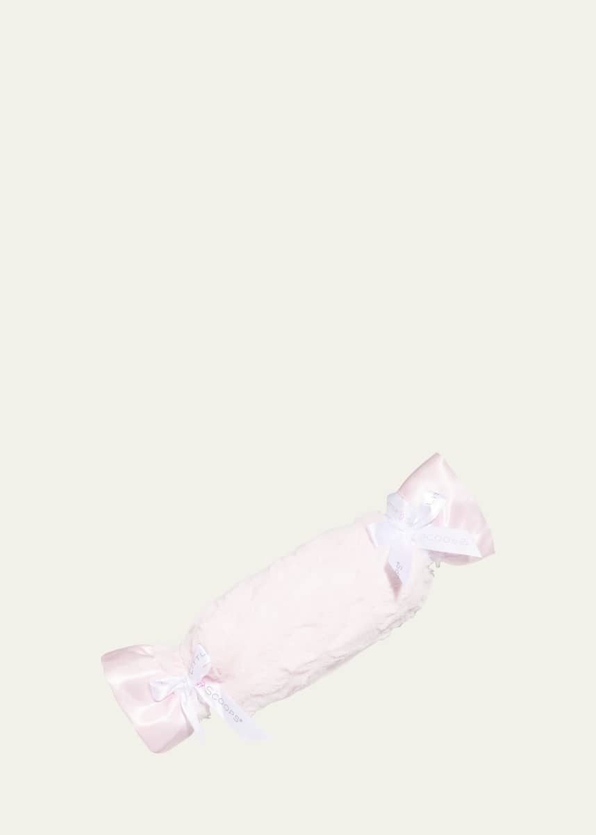 Little Scoops Girl's Plush Satin Security Blanket