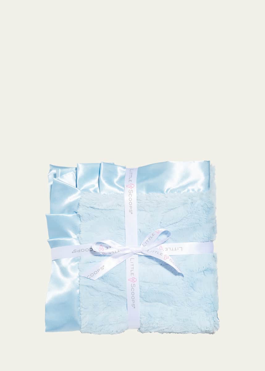Little Scoops Boy's Plush Satin Recreational Blanket