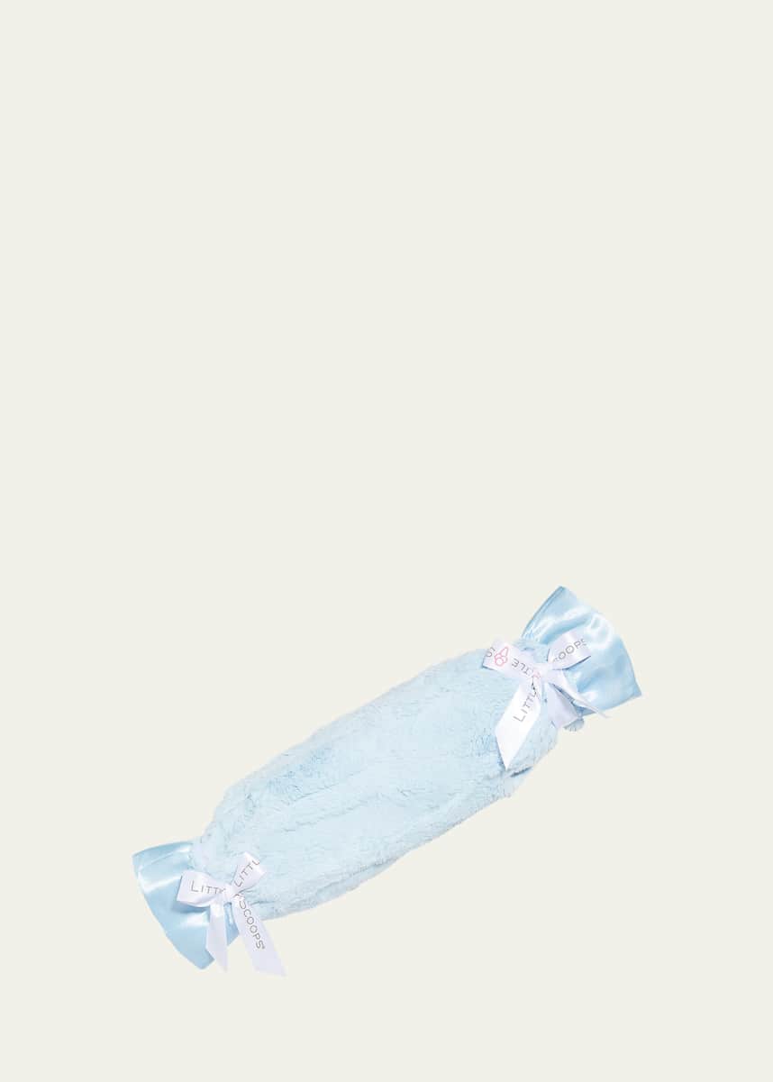 Little Scoops Boy's Plush Satin Security Blanket