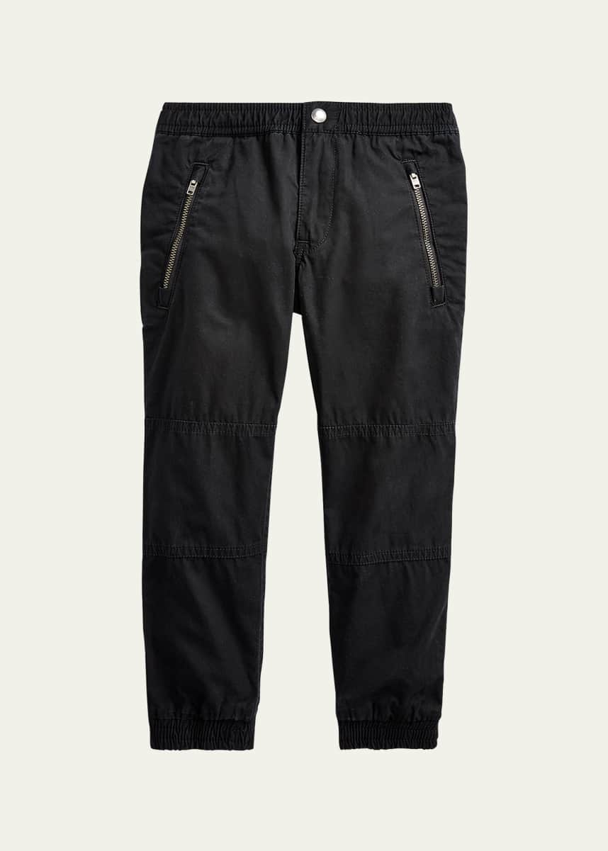 Ralph Lauren Childrenswear Boy's Poplin Jogger Pants, Size 2-6