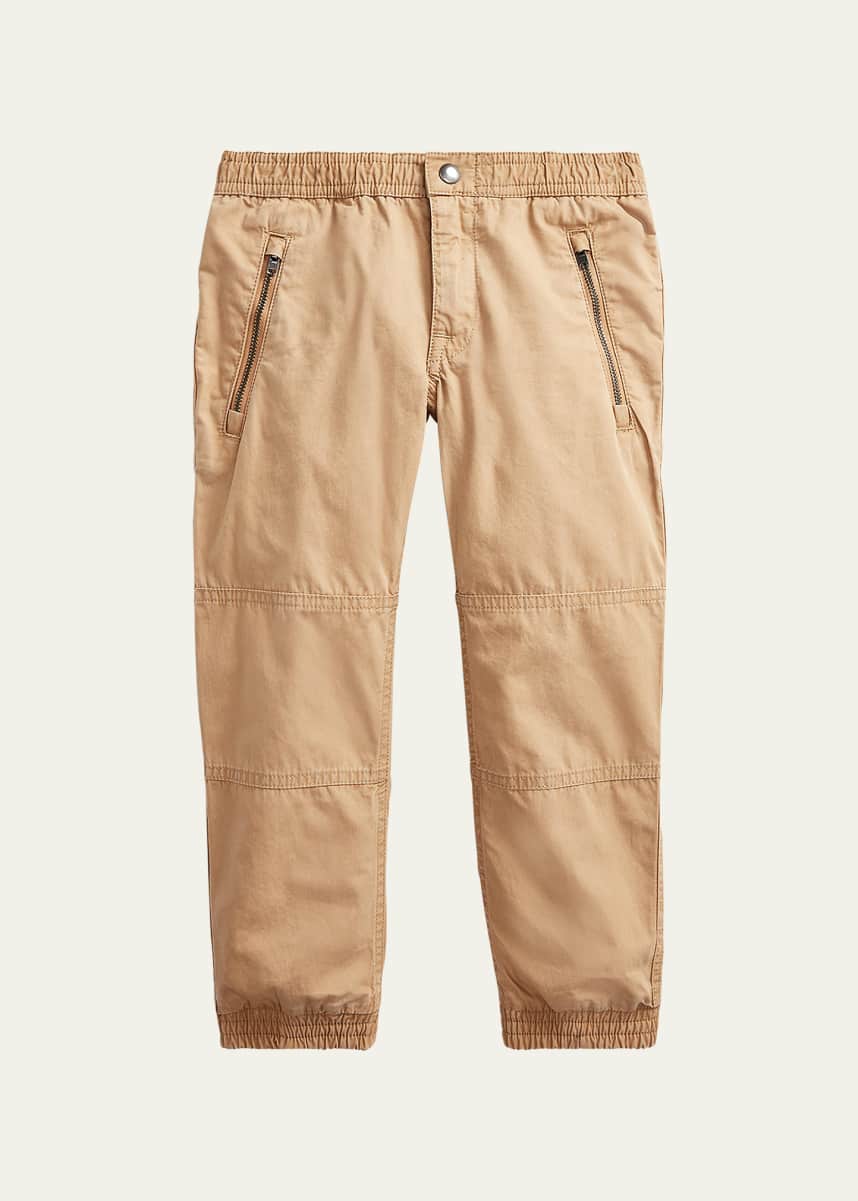 Ralph Lauren Childrenswear Boy's Poplin Jogger Pants, Size 2-4