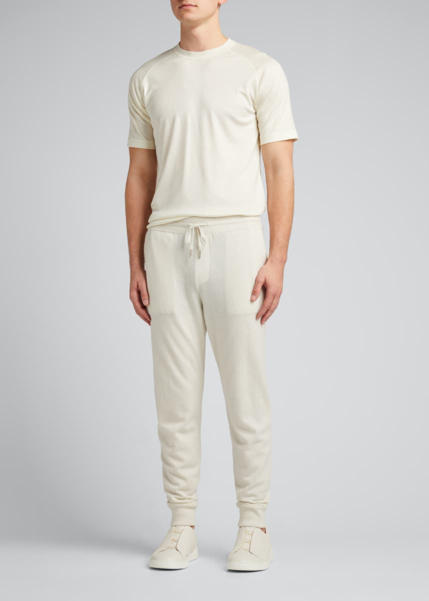 ZEGNA Men's Solid Cashmere Sweatpants