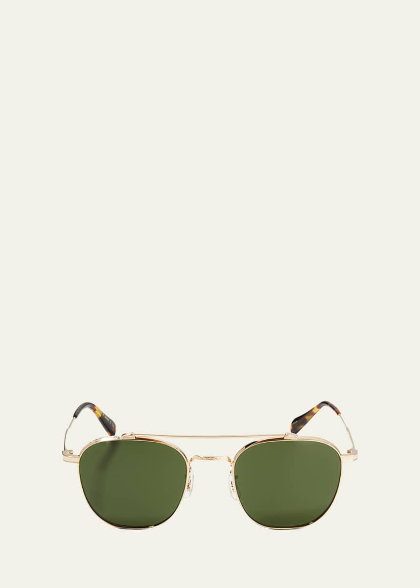Oliver Peoples Mandeville Square Metal/Plastic Sunglasses