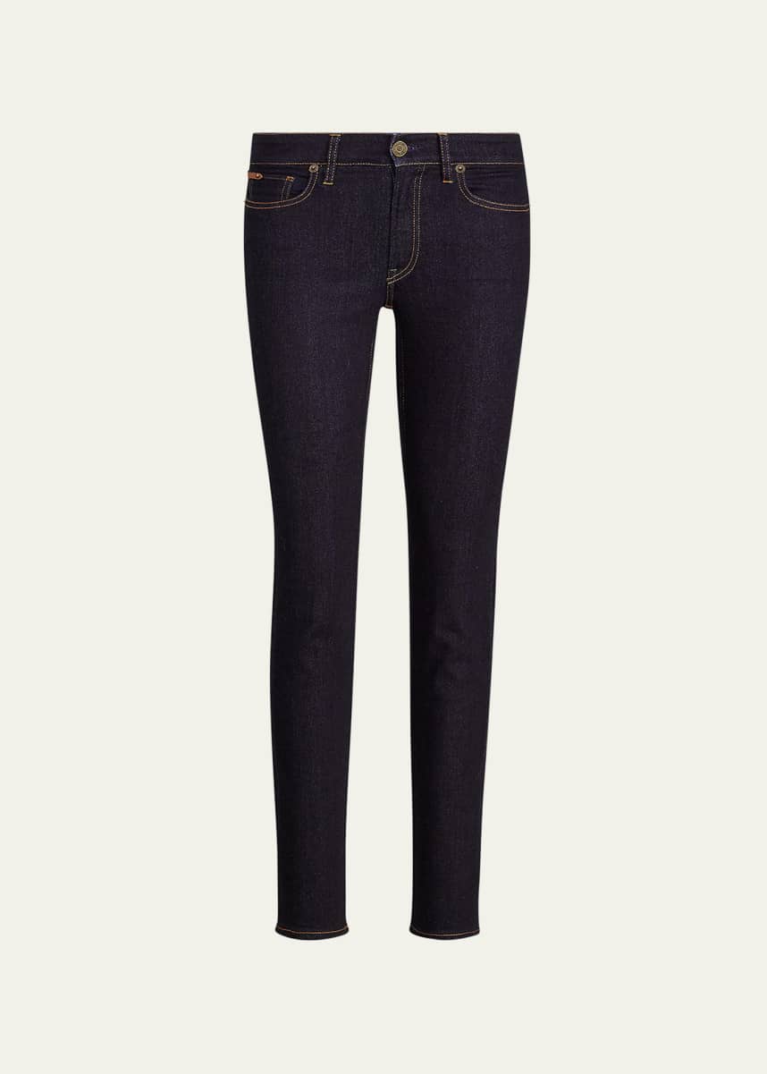Ralph Lauren Collection Mid-Rise Skinny-Leg Ankle Jeans