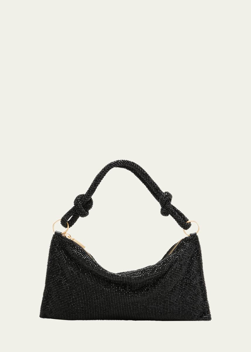 HEREU Espiga Mini Braided Top-Handle Crossbody Bag, Black - Bergdorf Goodman