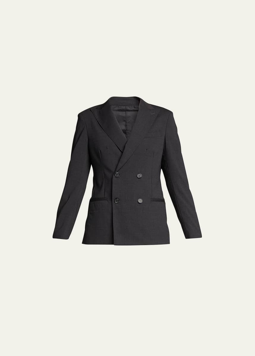HOMMEGIRLS Double-Breasted Wool Blazer