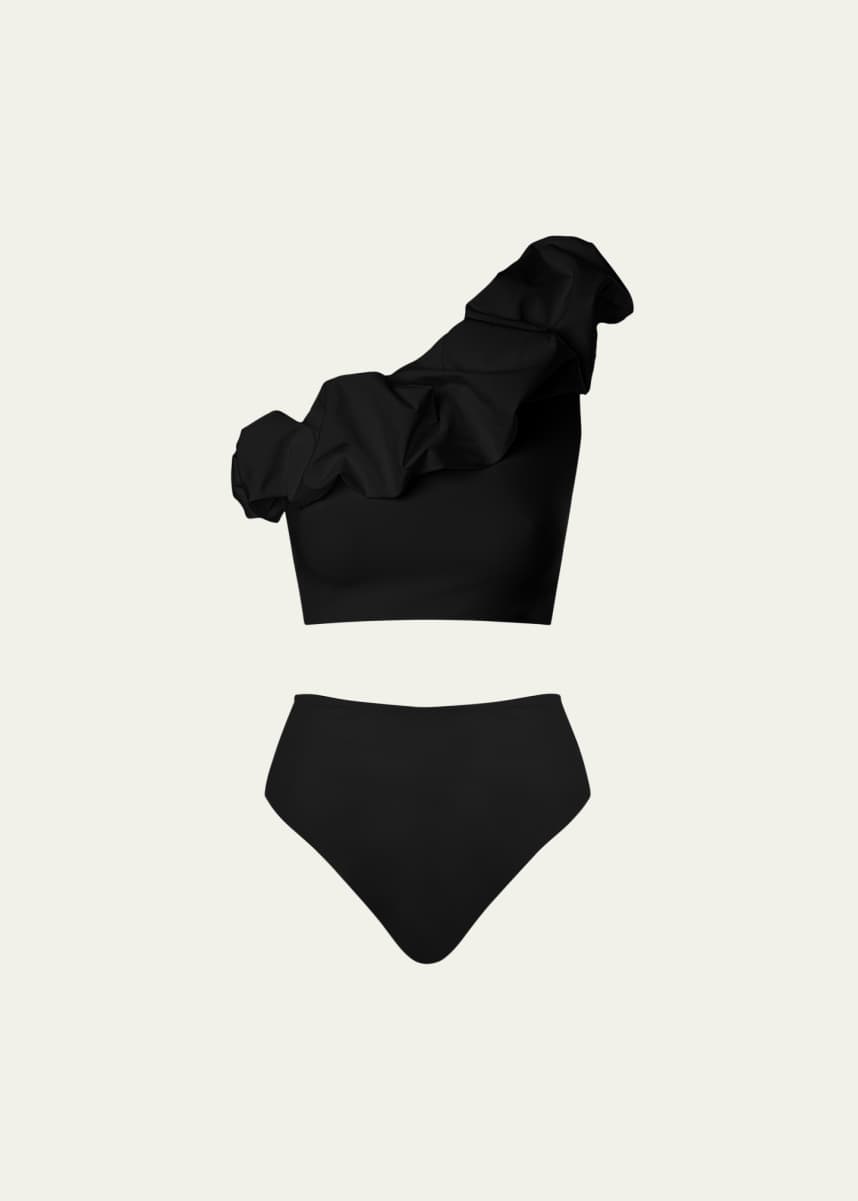 MAYGEL CORONEL Merly Ruffle Two-Piece Bikini Set
