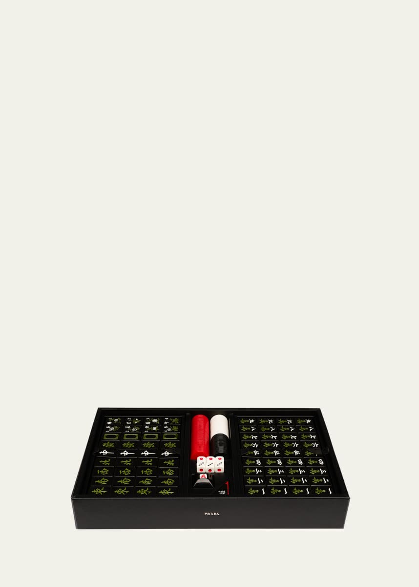 Prada Men's Saffiano Leather Mahjong Game