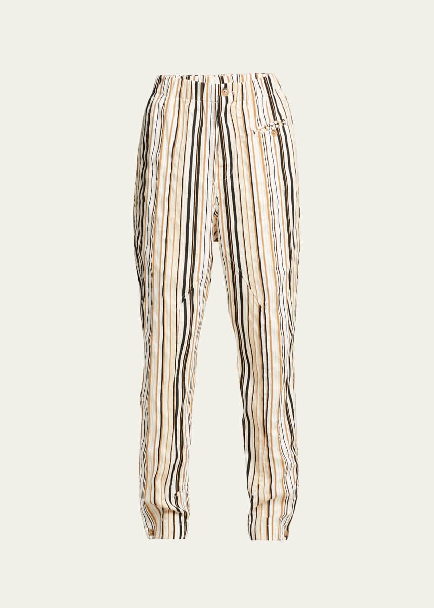 Bassike Stripe Gusset Tapered Pants