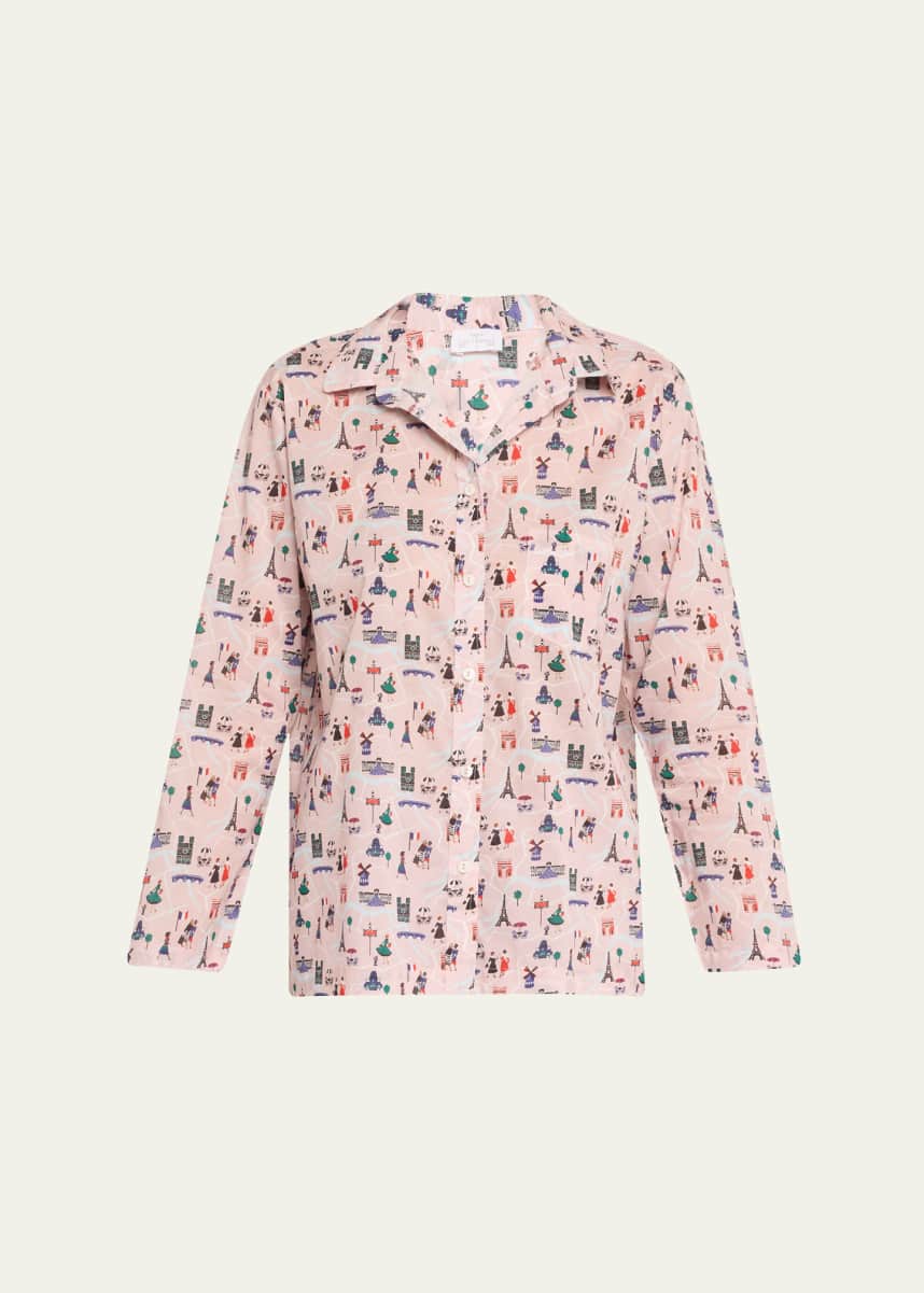 Pour Les Femmes Paris Novelty Pajama Set