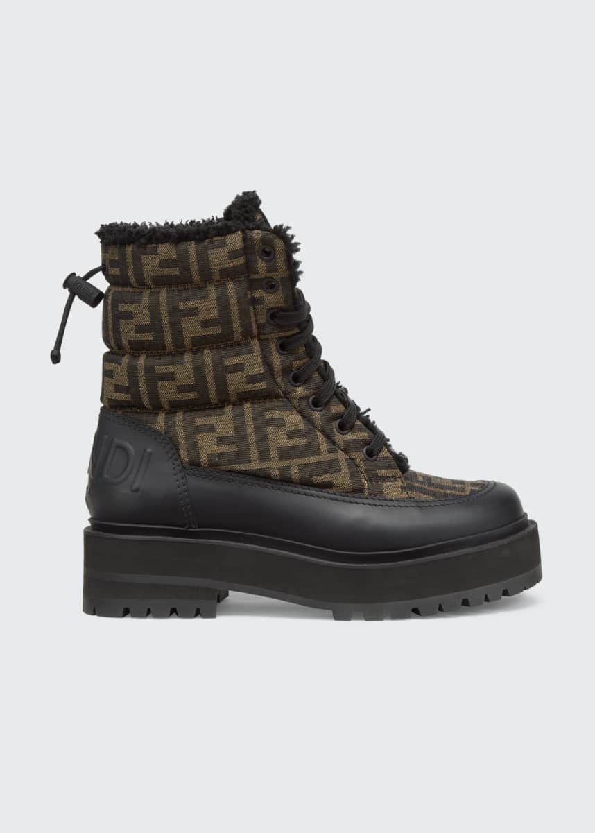 fendi shearling sneakers