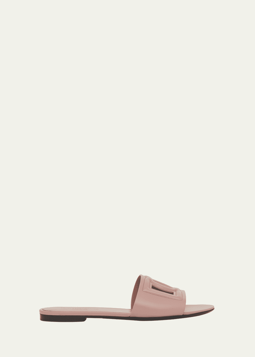 Dolce&Gabbana Cutout DG Flat Slide Sandals
