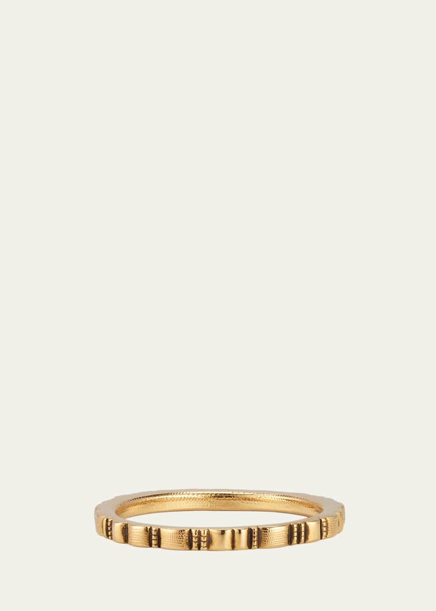 Alex Sepkus 18K Yellow Gold Ridges Band Ring