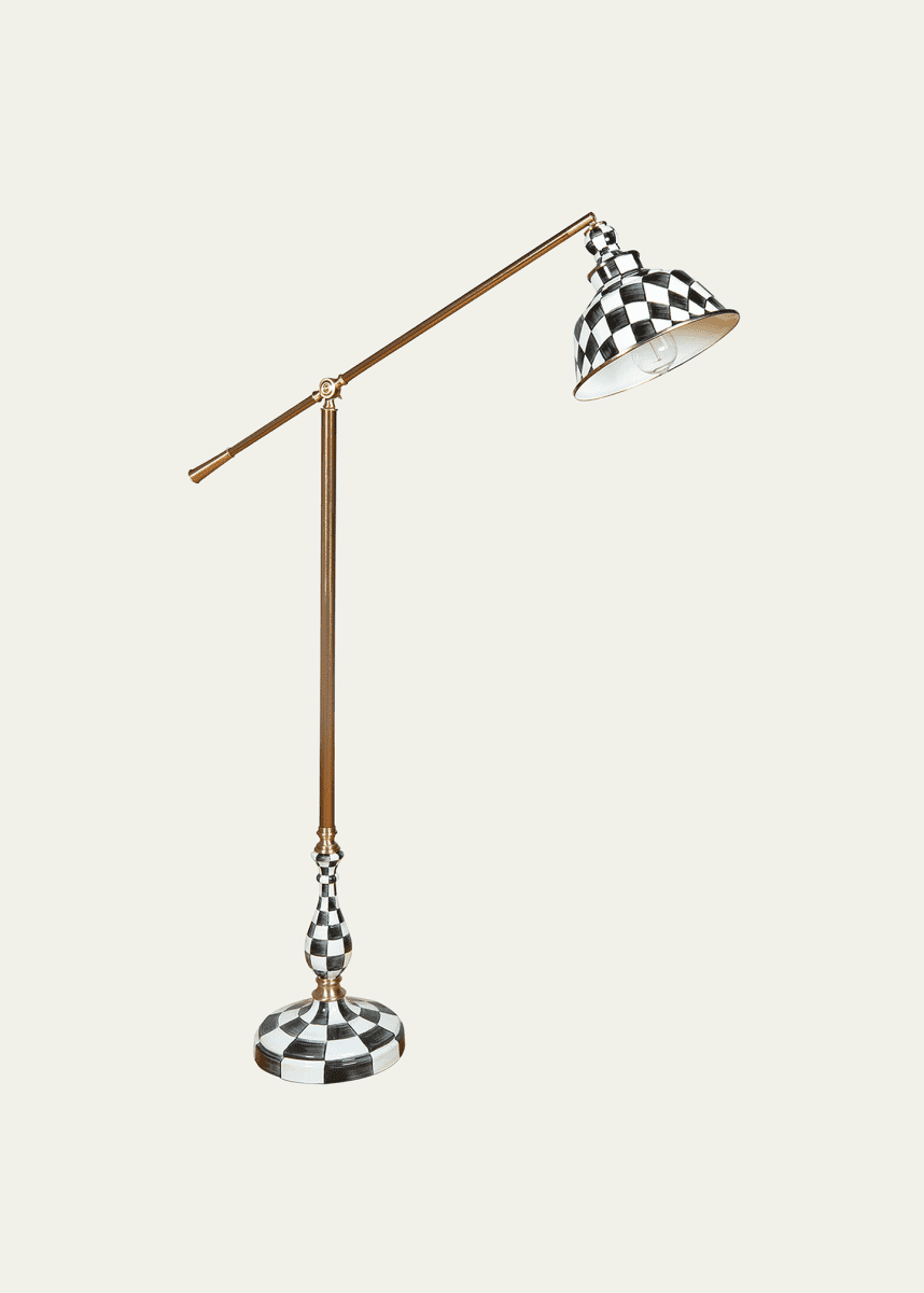 MacKenzie-Childs Courtly Check Reading Floor Lamp