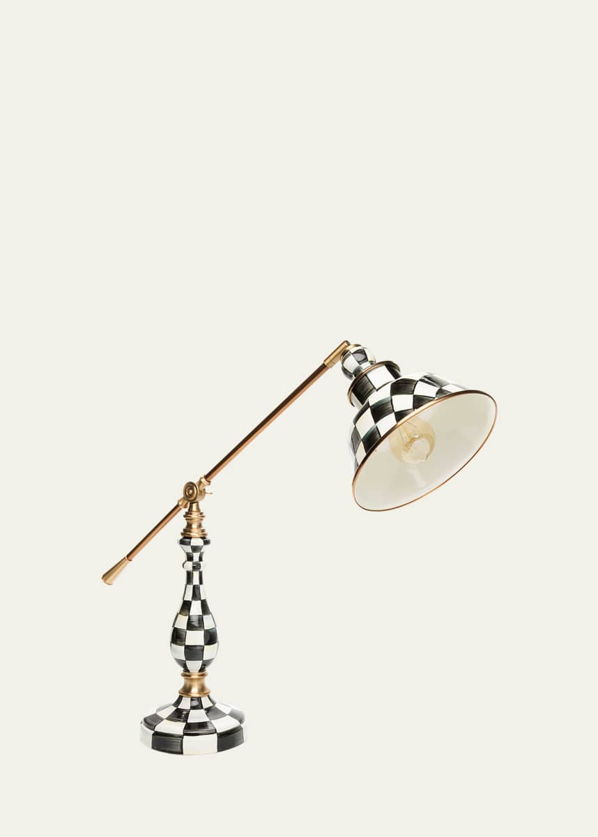MacKenzie-Childs Courtly Check 22" Reading Table Lamp