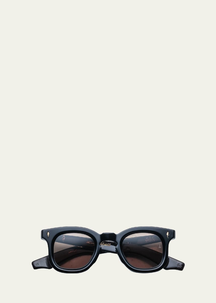 Jacques Marie Mage Men's Devaux Acetate Square Sunglasses
