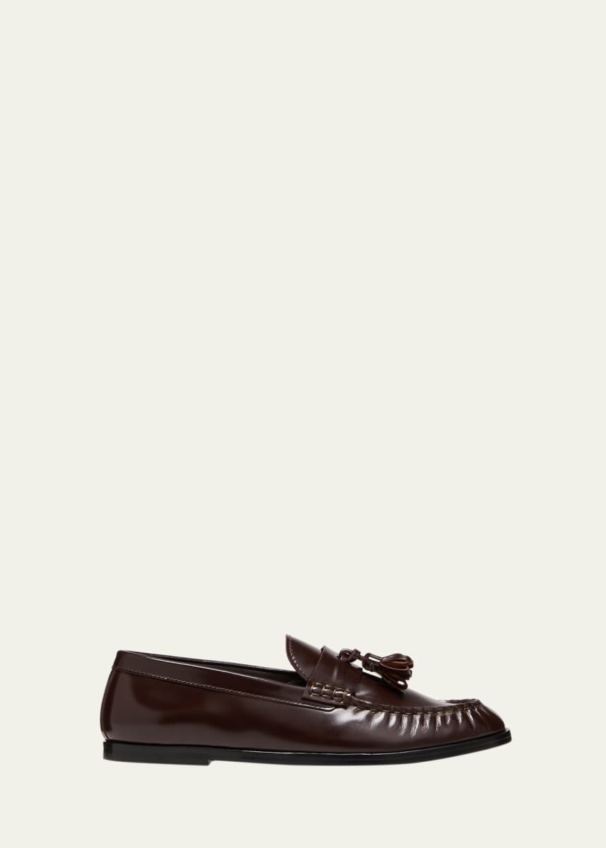 Calfskin Tassel Boyfriend Loafers by THE ROW, available on bergdorfgoodman.com for $1050 Kendall Jenner Shoes SIMILAR PRODUCT