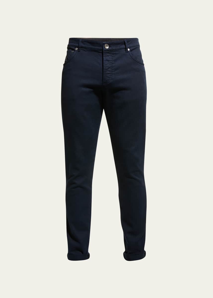 Brunello Cucinelli Men's Bull Denim Skinny-Fit Pants