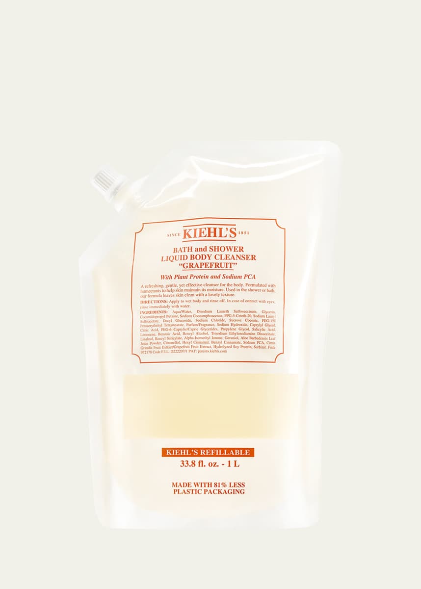 Kiehl's Since 1851 33.8 oz. (1L) Grapefruit Body Cleanser Refill Pouch