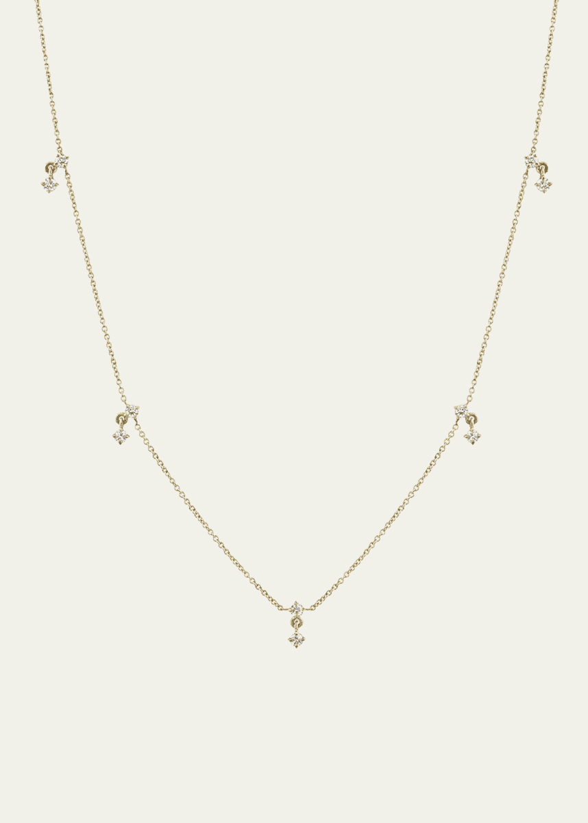 Lizzie Mandler Fine Jewelry Eclat Diamond Station Necklace