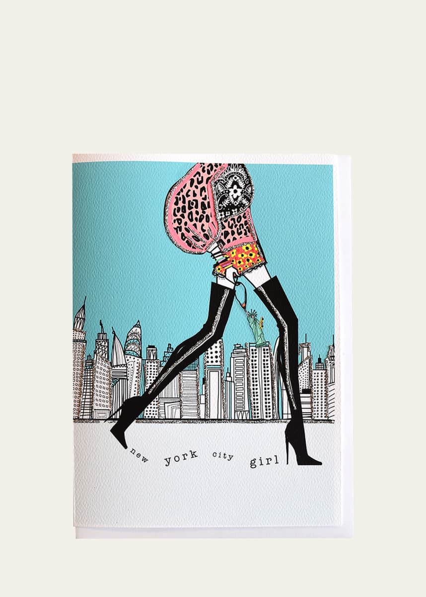 Verrier New York City Girl Folded Card
