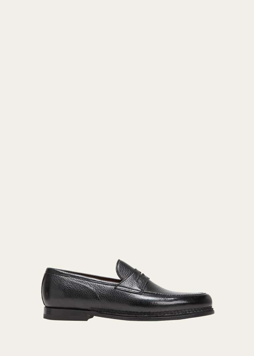 Bontoni Men's Savarese II Deerskin Penny Loafers