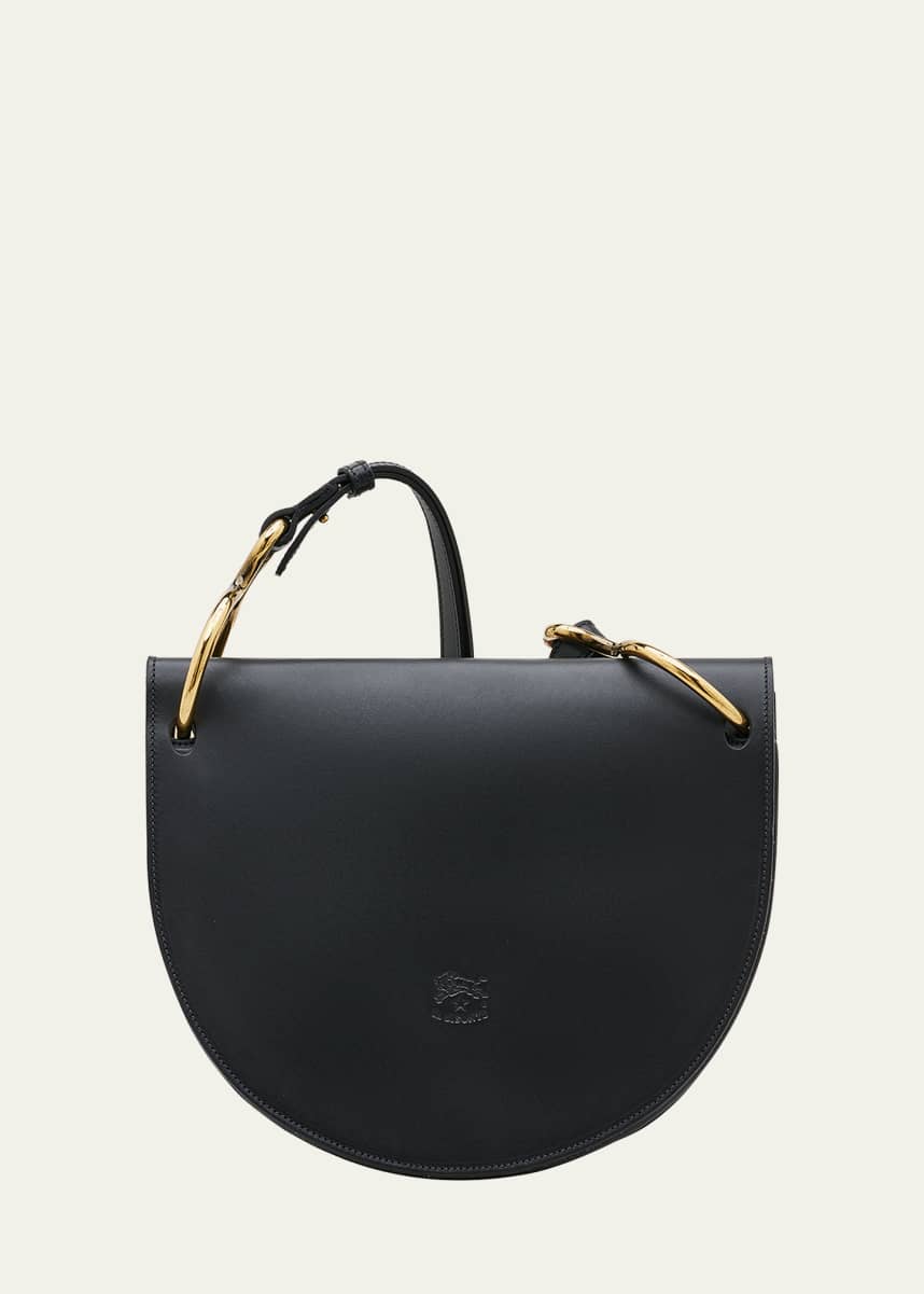 Il Bisonte Consuelo Brushed Leather Flap Shoulder Bag