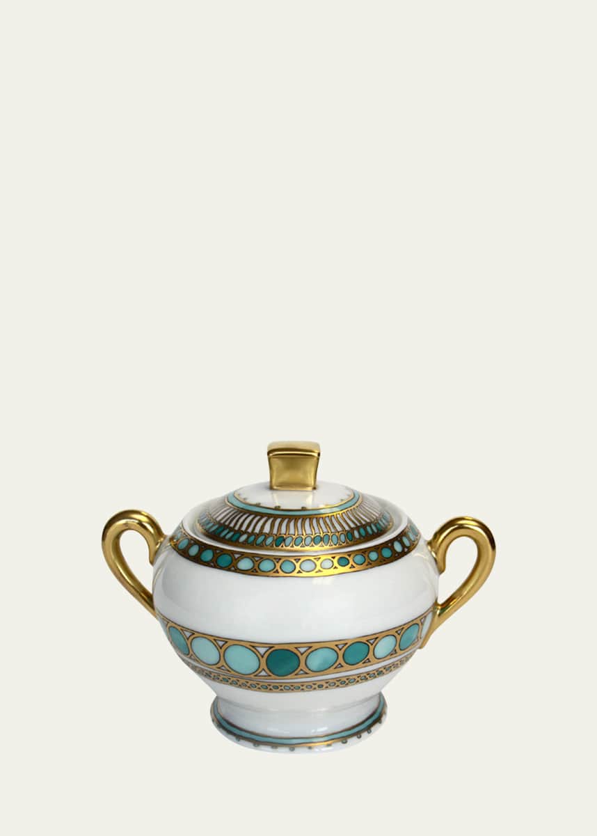 Haviland Syracuse Turquoise Sugar Bowl