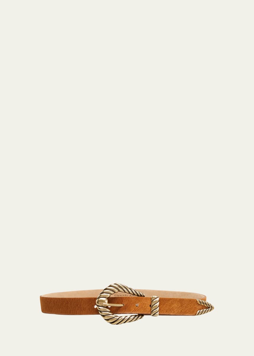 Streets Ahead Calf Hair Buckle Belt