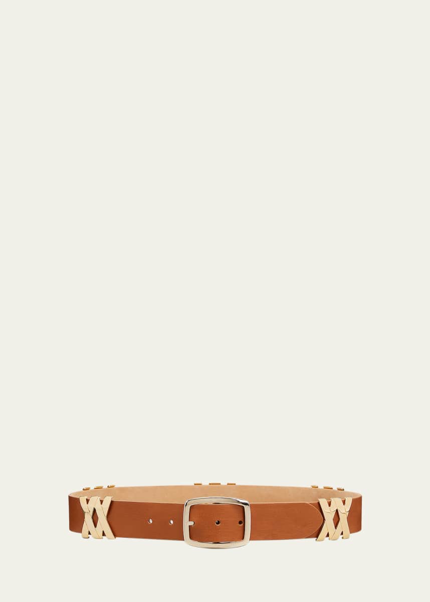 Streets Ahead Ryan Golden Leather Buckle Belt