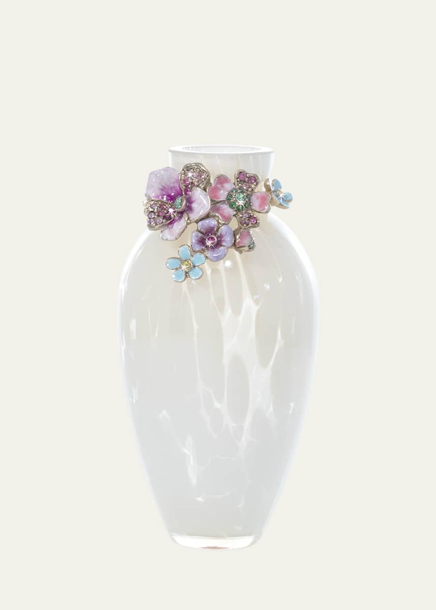 Jay Strongwater Flower Bouquet Vase