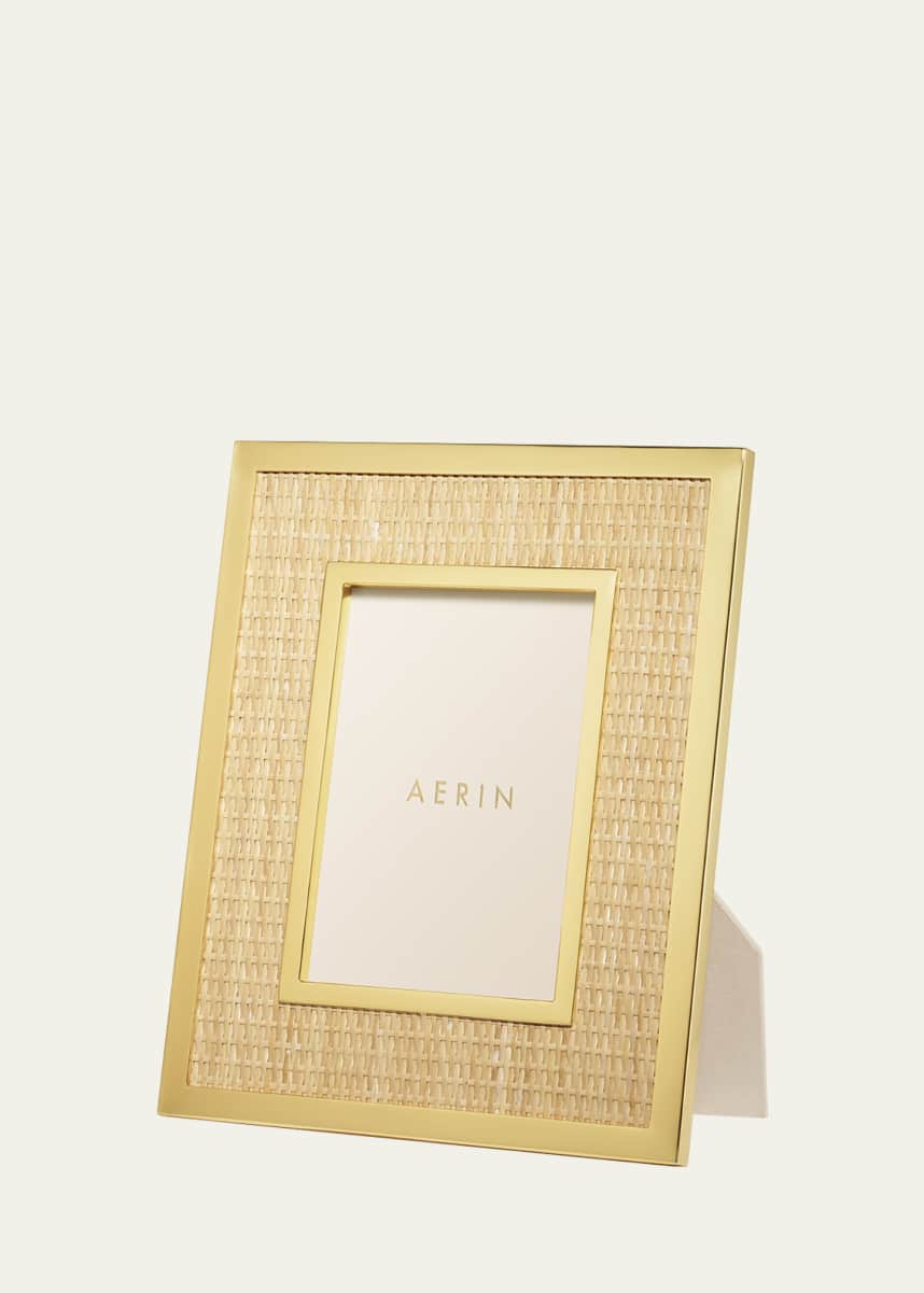 AERIN Colette Cane & Brass Frame, 5" x 7"