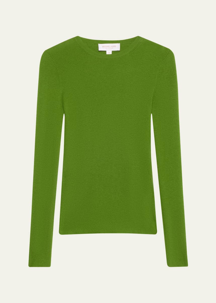 Michael Kors Collection Hutton Ribbed Cashmere Pullover
