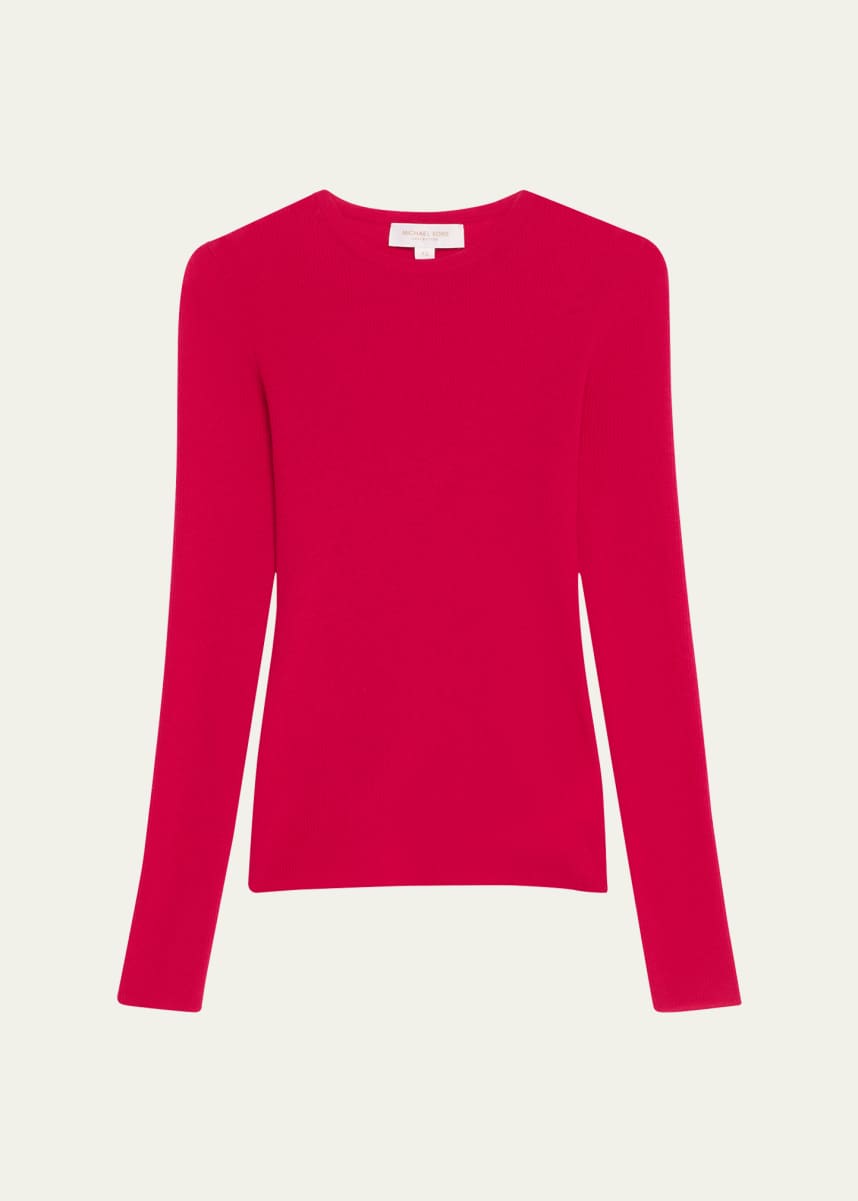 Michael Kors Collection Hutton Ribbed Cashmere Pullover