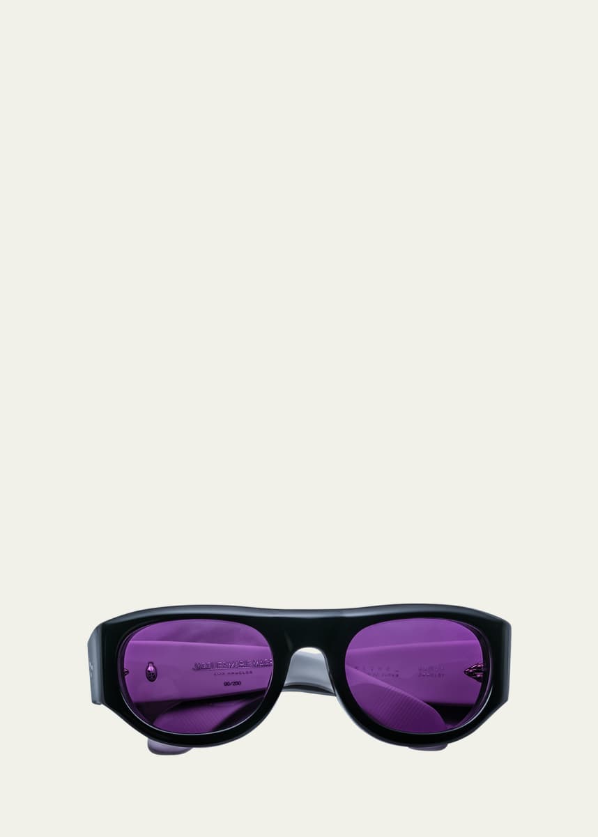 Jacques Marie Mage Men's Clyde Acetate Oval Sunglasses