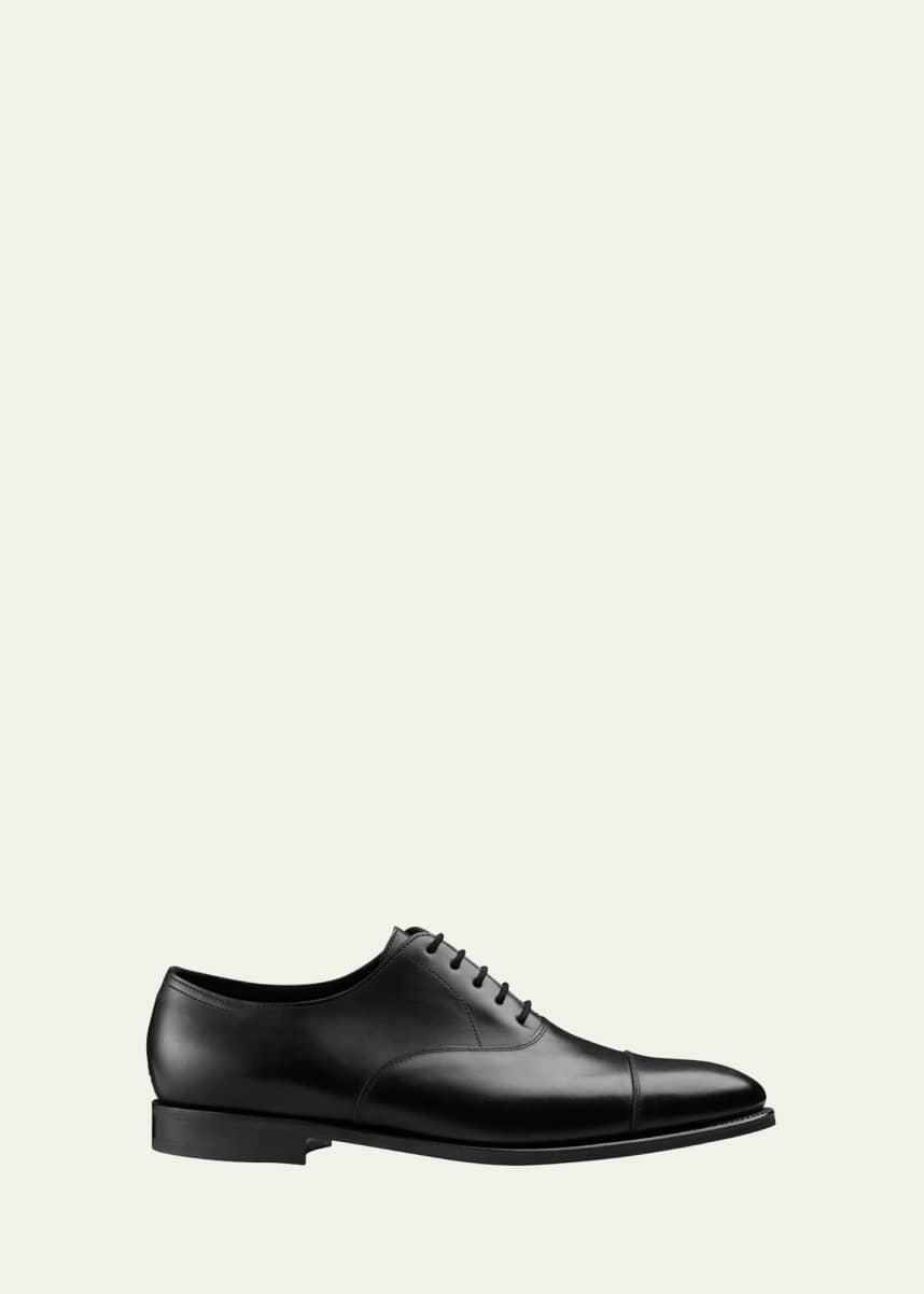 John Lobb Men's City II Cap Toe Leather Oxfords