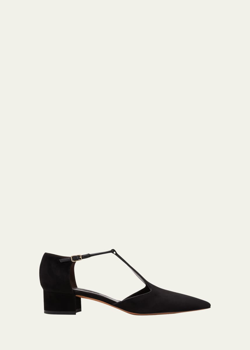Emme Parsons Suede Mary Jane Ballerina Pumps