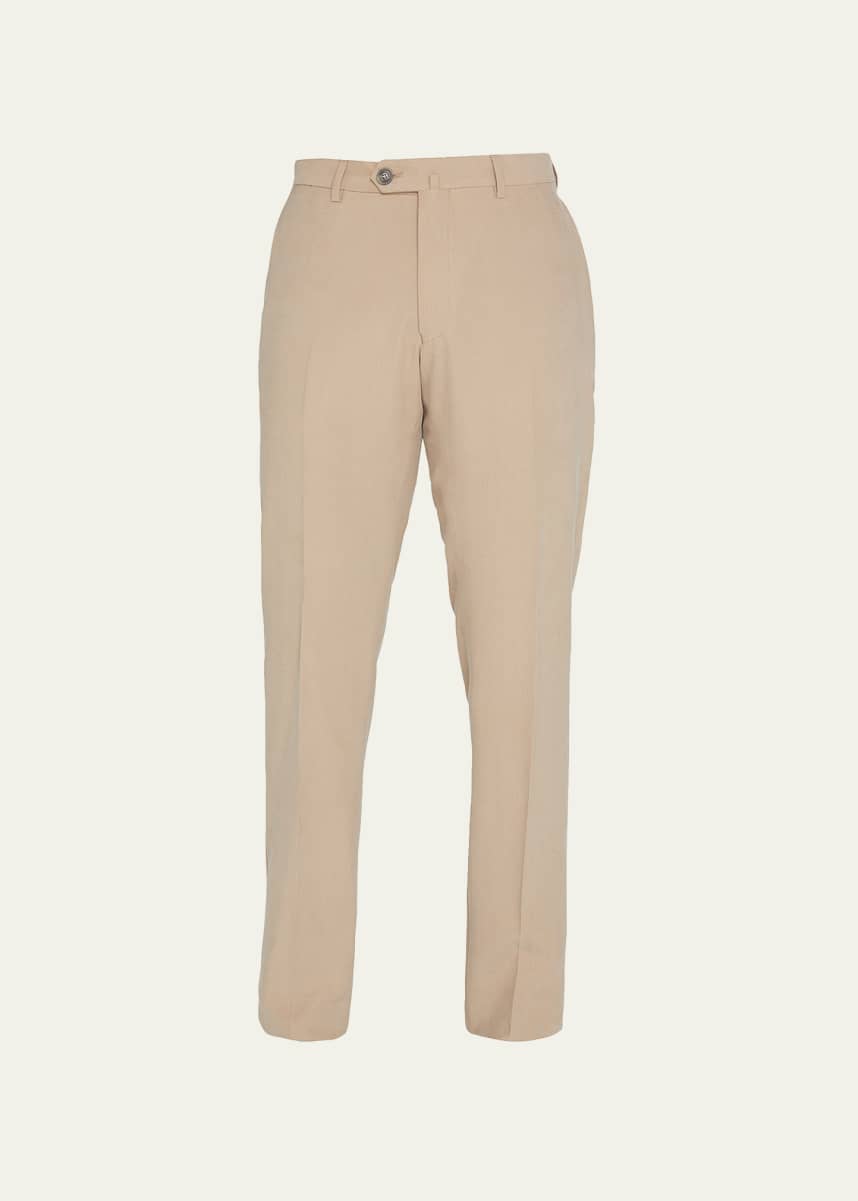 Emporio Armani Men's Lyocell-Blend Suit Separate Trousers