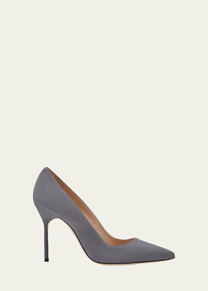 Manolo Blahnik BB 105mm Suede Stiletto Pumps