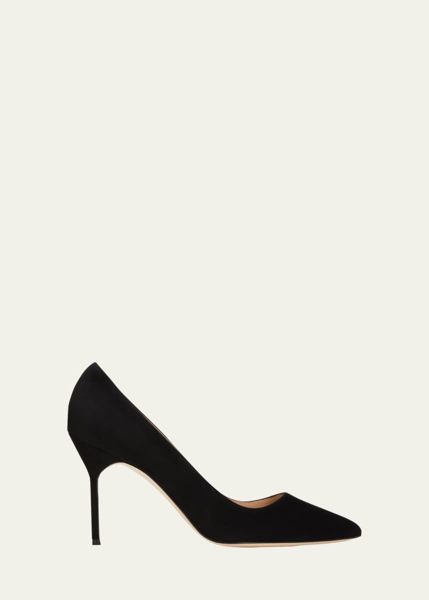 Manolo Blahnik BB 90mm Suede Pumps