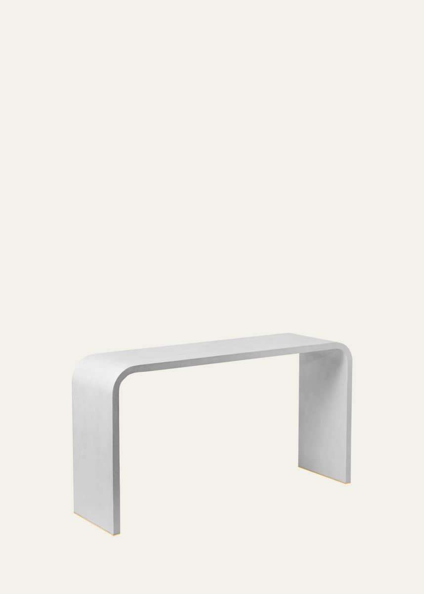 AERIN Faux Shagreen Console Table