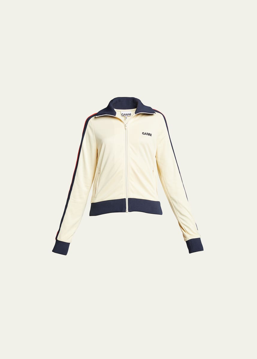 Ganni Recycled Logo Track Jacket - Bergdorf Goodman