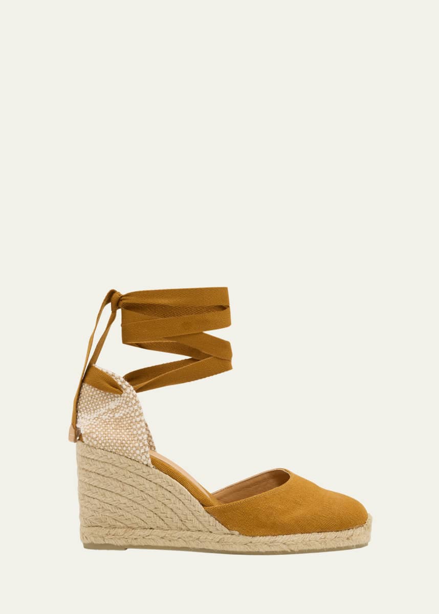 Castaner Canvas Ankle-Wrap Espadrilles