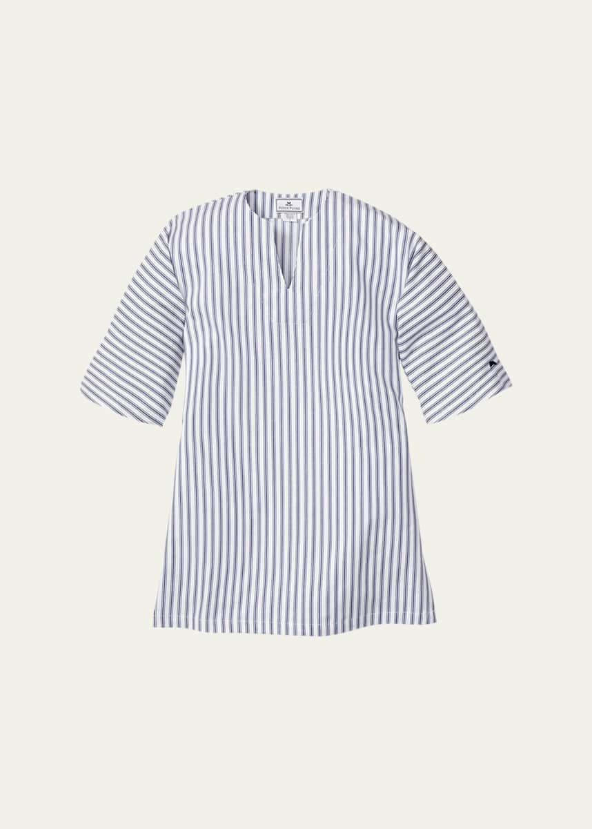 Petite Plume Girl's Striped Cotton-Blend Caftan, Size 6M-12