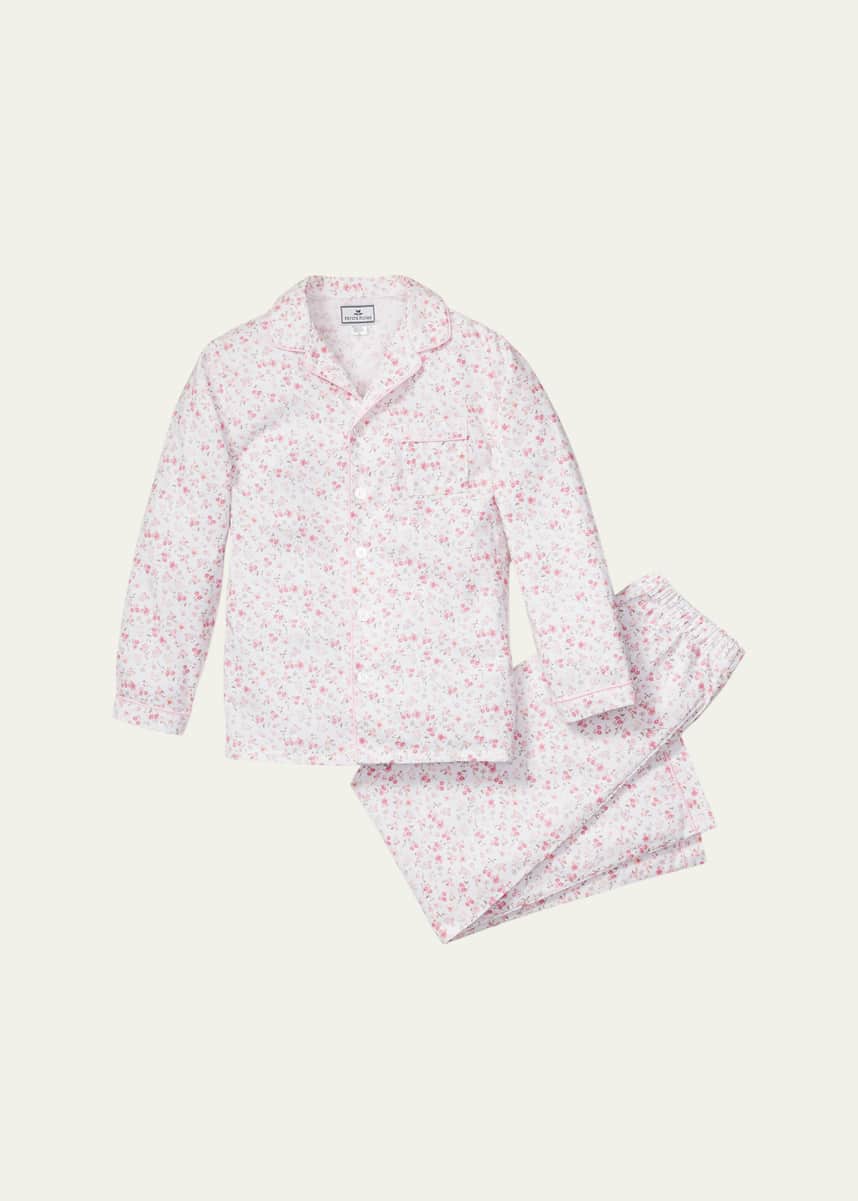 Petite Plume Girl's Dorset Floral-Print 2-Piece Pajama Set, Size 6M-14