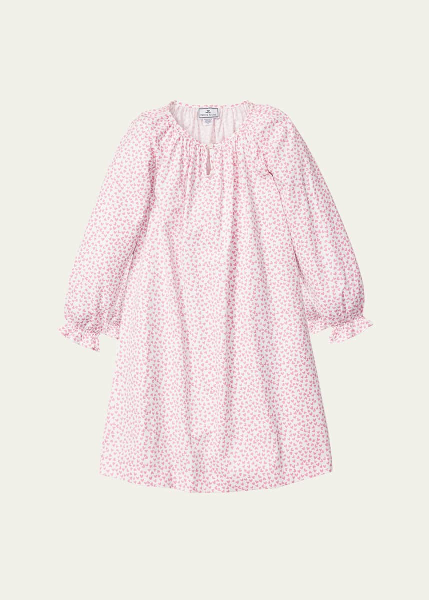 Petite Plume Girl's Delphine Sweethearts Nightgown, Size 6-14