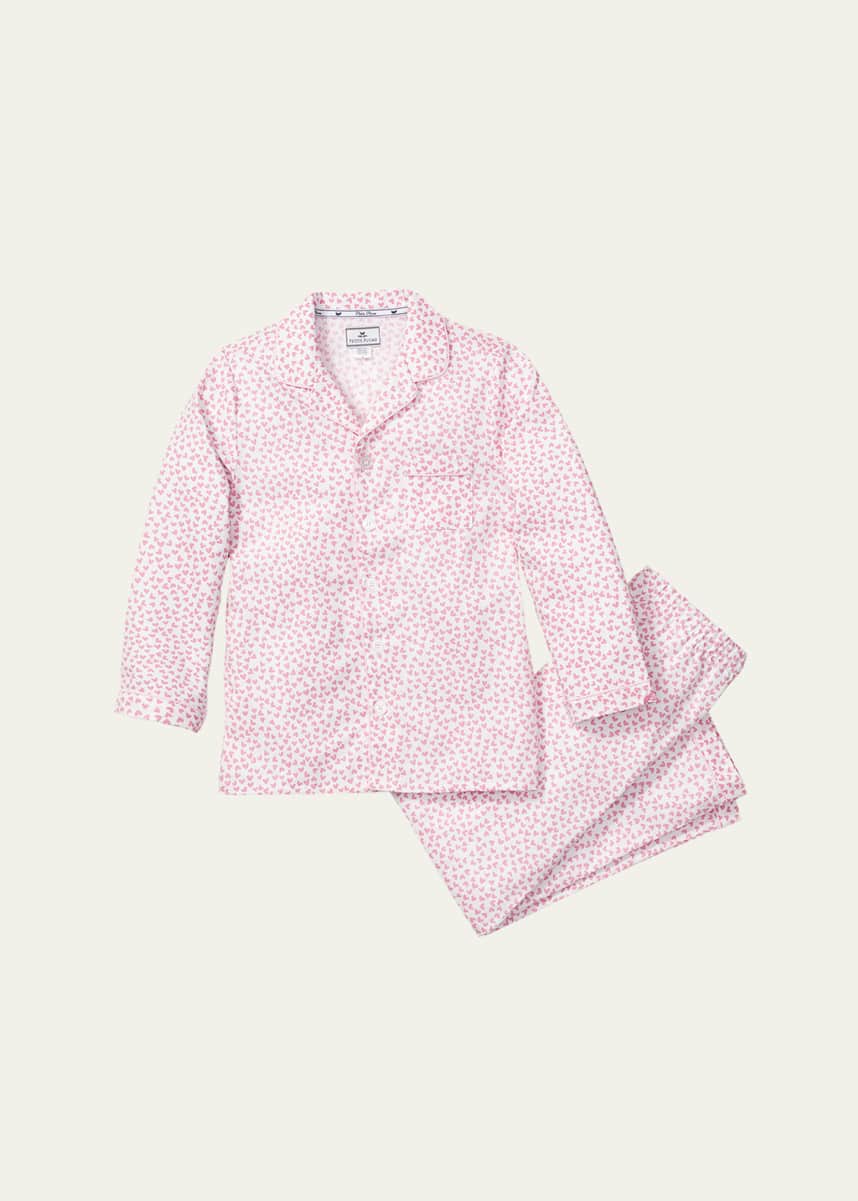 Petite Plume Girl's Palmier Sweethearts 2-Piece Pajama Set, Size 6M-14