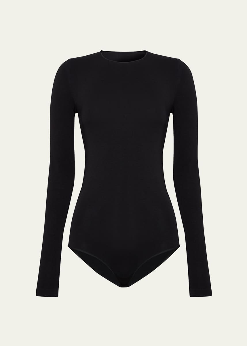 Wolford Chicago Long-Sleeve Crewneck Bodysuit