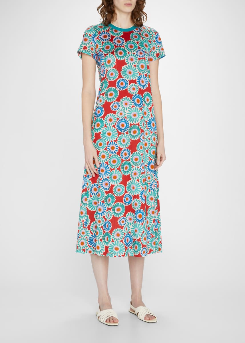 素晴らしい品質 DoubleJ La ラダブルジェー レディース ワンピース ラダブルジェー DoubleJ La レディース Black dress mini poplin cotton-blend floral-print 24/7 ワンピース・ドレス ミニ丈 ワンピース - ワンピース、チュニック