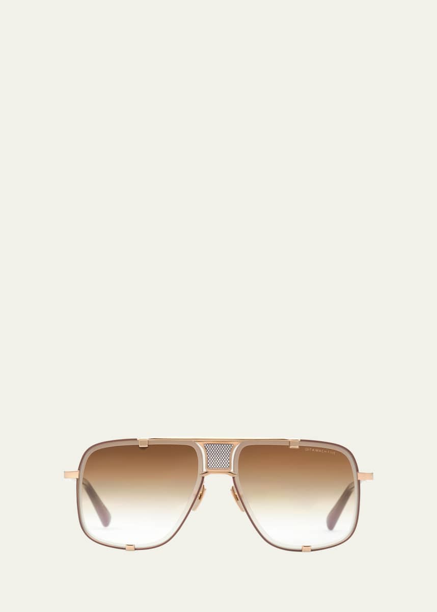 Dita Men's Mach Five Metal-Acetate Aviator Sunglasses